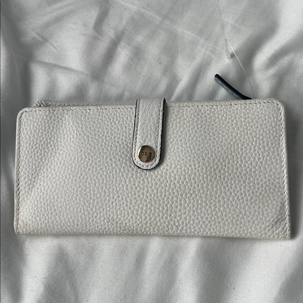 Lodis White Leather Wallet